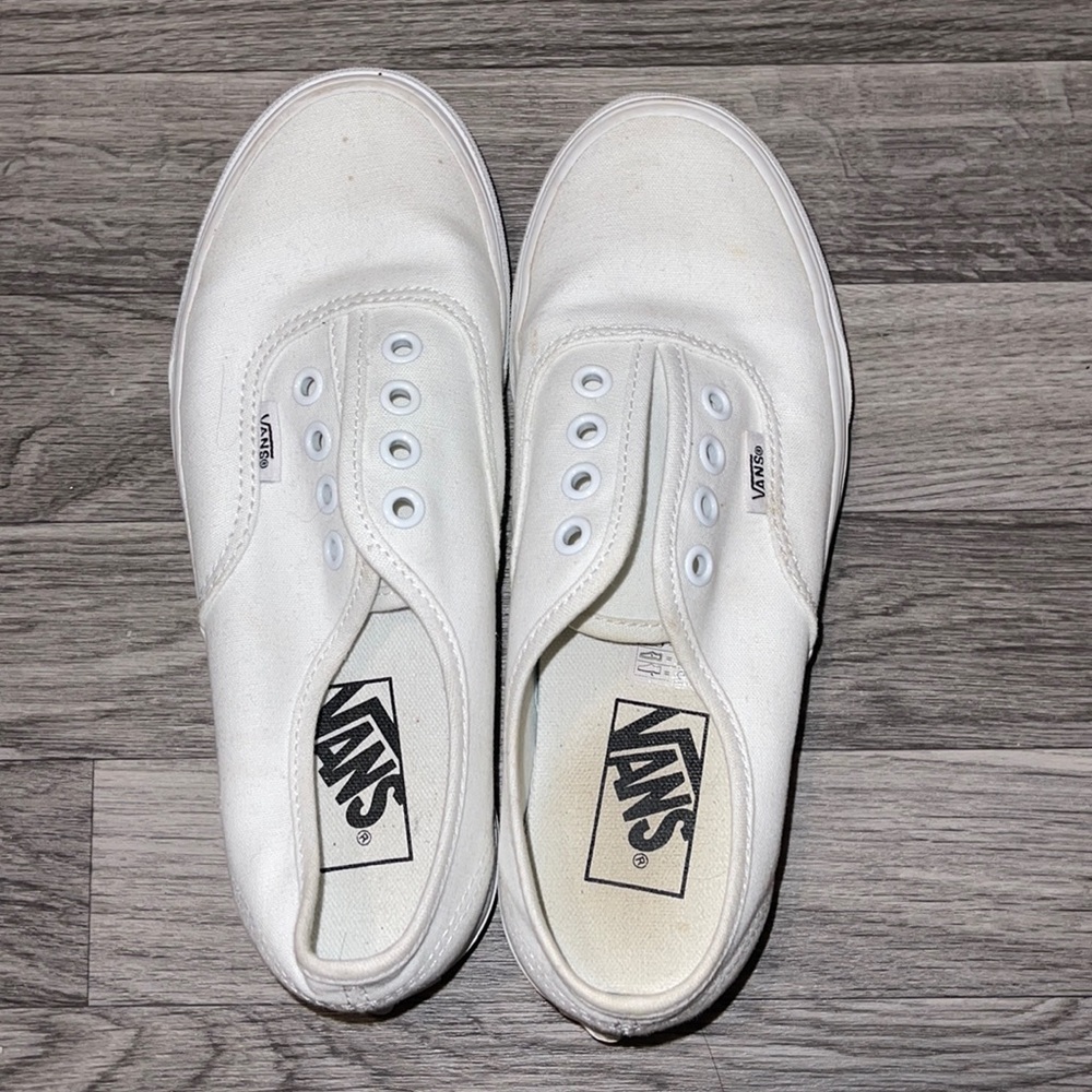 White authentic vans